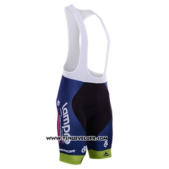 2015 Maillot Ciclismo Lampre Merida Rose et Bleu Manches Courtes et Cuissard